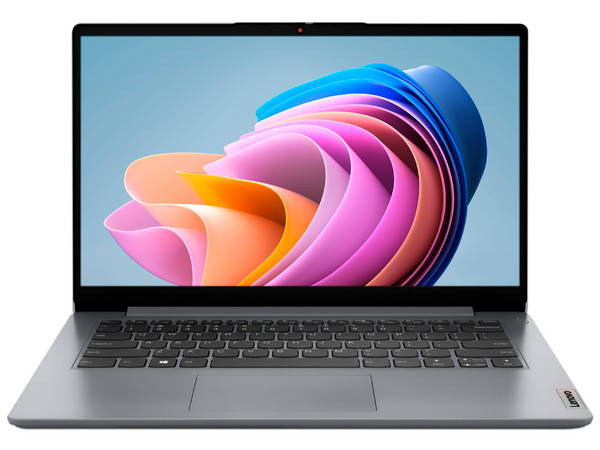 Laptop Lenovo IdeaPad 1:
Procesador Intel Pentium Silver N5030 (hasta 3.1 GHz),
Memoria de 4GB, 
Almacenamiento eMMC de 128GB,
Pantalla de 14