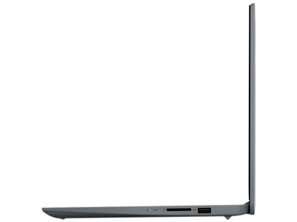 Laptop Lenovo IdeaPad 1:
Procesador Intel Pentium Silver N5030 (hasta 3.1 GHz),
Memoria de 4GB, 
Almacenamiento eMMC de 128GB,
Pantalla de 14