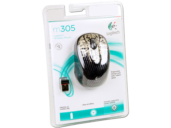Mini Mouse Logitech M305 Óptico Inalámbrico para Laptop, USB.