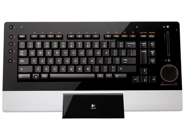 Teclado Logitech diNovo Edge Inalámbrico Bluetooth 2.0, Recargable y Ultraplano. (versión en inglés)