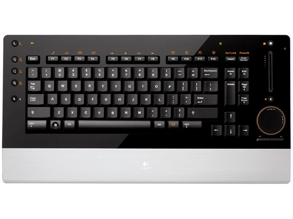 Teclado Logitech diNovo Edge Inalámbrico Bluetooth 2.0, Recargable y Ultraplano. (versión en inglés)