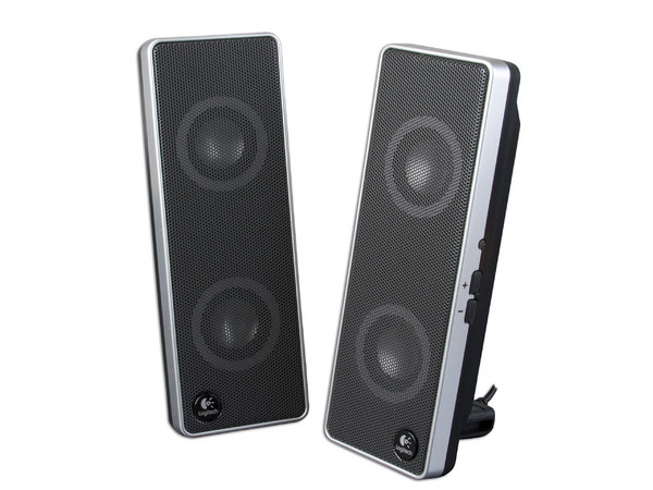 Bocinas Portatíles Logitech V10 para Laptop, USB