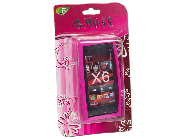 Funda de Silicón Moss para Nokia X6. Color Rosa