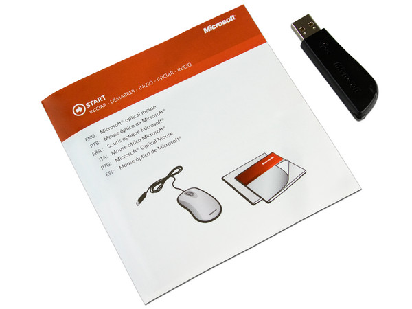 Mouse Microsoft 3000 Óptico Inalámbrico para Laptop, USB. Color Negro/Plateado