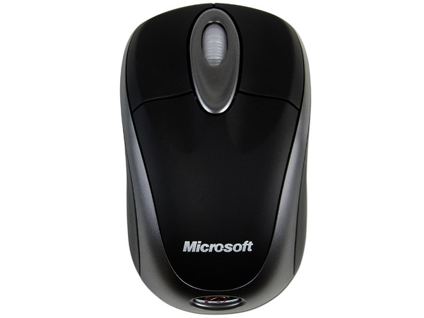 Mouse Microsoft 3000 Óptico Inalámbrico para Laptop, USB. Color Negro/Plateado