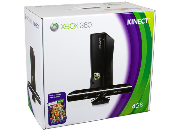 Nueva Xbox 360 con 4 GB, Wi-Fi integrado y Kinect. Color Negra   