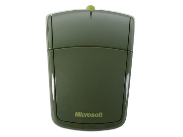 Mouse Microsoft Arc láser Inalámbrico USB, diseño cómodo y plegable. Color Verde