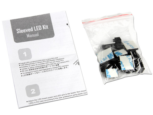 NZXT Sleeved Led Kit cable de 2m con 24 leds blancos con interruptor on/off y regulador de brillo