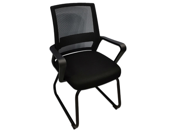 Silla para oficina de Visita Nextep NE-652N con Descansabrazos, Color Negro. (Caja abierta)