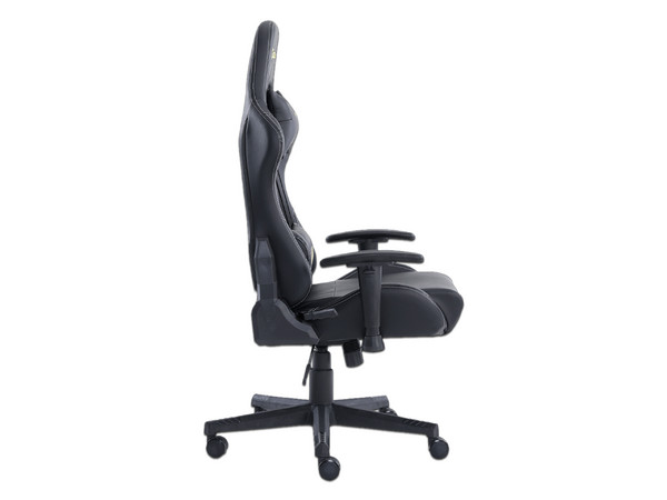 Silla Gamer Ocelot OGS-01, Inclinación de 165 grados, descansa brazos ajustables. Color Negro. (Caja abierta)