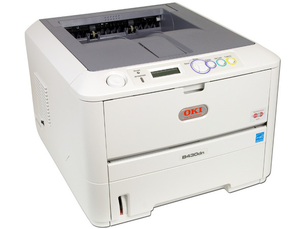Impresora Láser Okidata B430dn, hasta 30ppm, 1200x1200 dpi, USB, RJ-45 y Paralelo.
