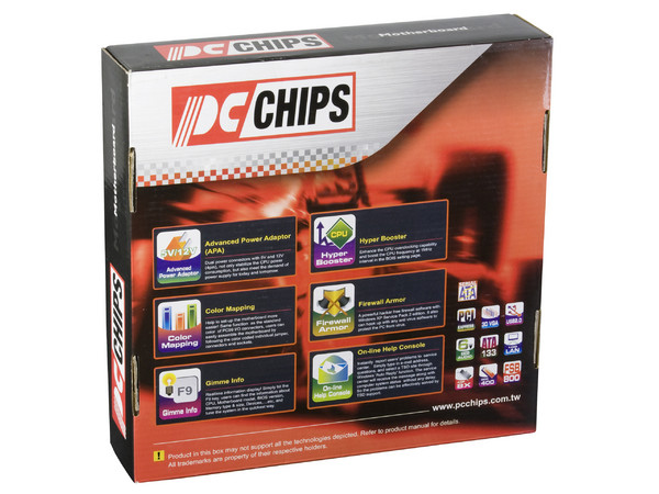 T. Madre PCCHIPS P43G (V1.0), ChipSet Intel G31 y ICH7,
Soporta: Cel.400, DualCore/Duo/Quad, 1333/1066/800MHz,
Memoria: DDR2 800/667, 2 Bancos, 4GB Max,
Integrado: Audio 5.1, Red 10/100, Video Intel,
Diseño: MicroATX, Ptos: 1xPCEx16, 1xPCE, 2xPCI