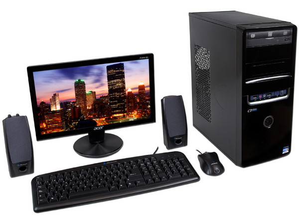 Computadora PC en Línea,
Procesador AMD Sempron 145 (2.8GHz),
Memoria de 2GB DDR3, D.D. de 500GB, 
Video ATI Radeon HD3000, Monitor LED Acer de 15.6