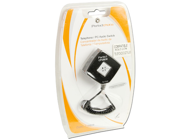 Concentrador de Audio Perfect Choice para telefonía y computadora