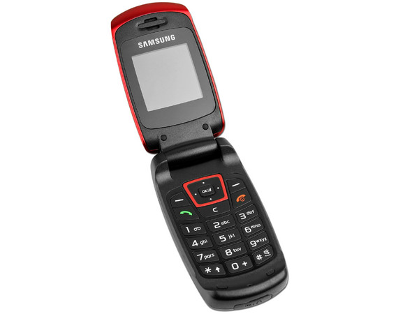 Celular Samsung C276L Tipo Folder con pantalla a color, radio FM. Color Rojo. Región 4