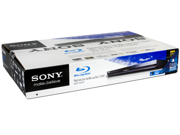 Reproductor Blu-ray Sony BDP-S370 Full HD 1080p, DVD Región 1 y 4, Dolby True-HD, DTS-HD