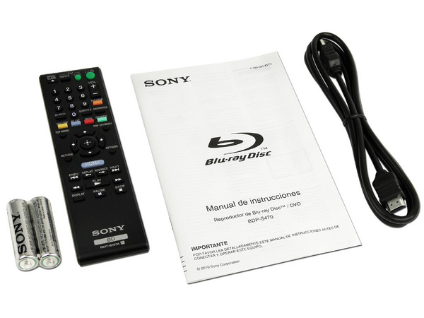 Reproductor Blu-ray Sony BDP-S470 Full HD 1080p,  compatible con 3D, DVD Región 4, Dolby True-HD, DTS-HD, USB.