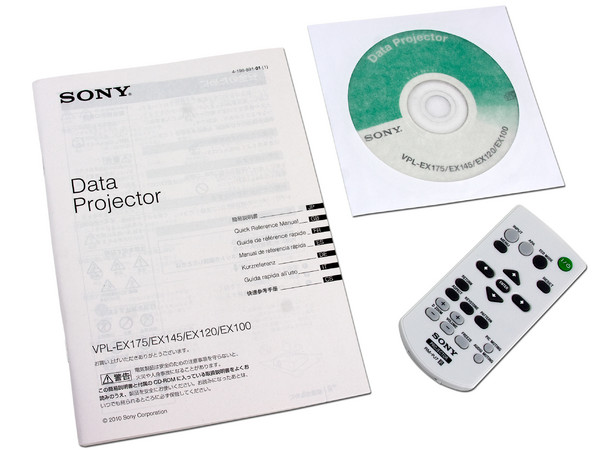 Proyector Sony XGA VPL-EX120, Resolución de 1024 x 768 y 2,600 lúmenes.