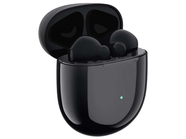 Audífonos TCL True Wireless Earbuds, inalámbricos, con Estuche de Carga, Bluetooth, Cancelación de ruido, Color Negro. Caja abierta,  Empaque Original Desgastado, Producto con Desgaste y Uso Visible.