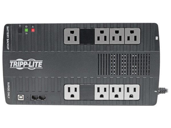 Batería de Respaldo Tripp Lite AVR700U ultracompacto interactivo, 700VA (350Watts) con 8 contactos. (Caja abierta)