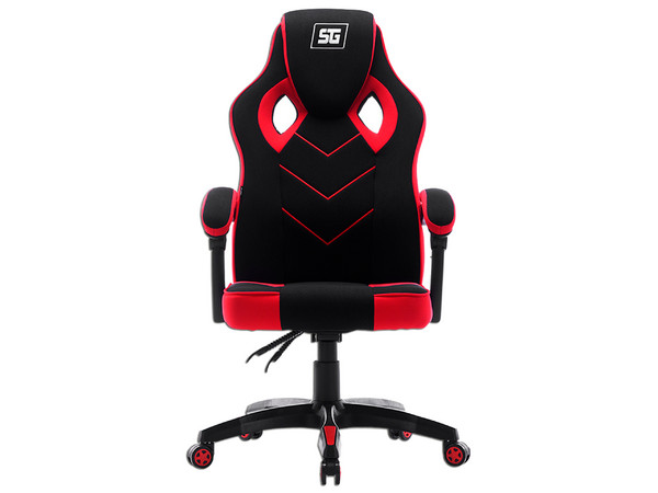 Silla Gamer Vorago Start The Game CGC301-RD, respaldo reclinable, soporta hasta 120kg, ruedas ABS 60mm. Color Rojo. (Caja abierta)