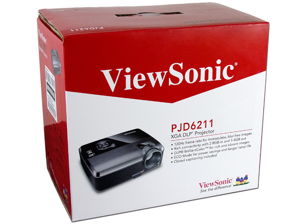 Proyector Viewsonic PJD6211, Resolución de 1,024 x 768, 2500 lúmenes. 120Hz y 3D ready