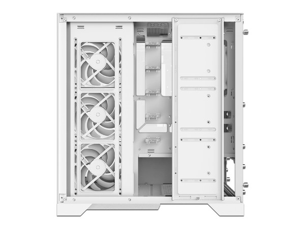 Gabinete Gamer XPG Invader X Mid-Tower, ATX (No incluye fuente de poder). Color Blanco. (Caja abierta, con golpe, funcional)