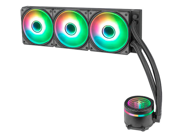 Sistema de Enfriamiento Líquido Yeyian VATN Series de 360mm, Soporta Intel LGA115X/1700/2011/2011y AMD AM5, AM4 y AM3, Color Negro.
 (Caja abierta)