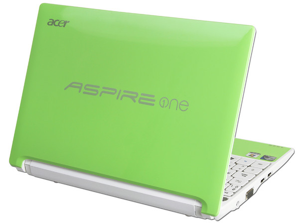 Netbook Acer Aspire ONE HAPPY:
Procesador Intel Atom N455 (1.66GHz),
Memoria de 1GB DDR3,  Disco Duro 250GB,
Pantalla LED de 10.1