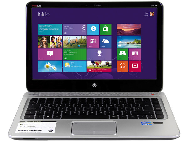 Kit de Laptop HP ENVY m4-1050LA:
Procesador Intel Core i5-3210 (2.5GHz) 3ra Generación,
6GB DDR3, D. D. de 750GB,
Pantalla LED de 14
