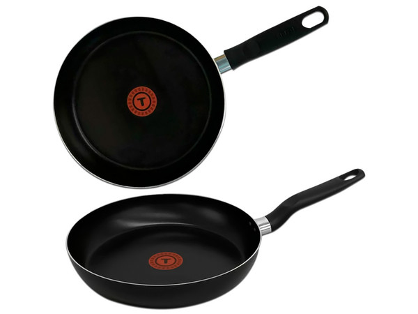 Juego de Sartenes T-Fal Vital, 2 piezas, Aluminio. Color Negro.
