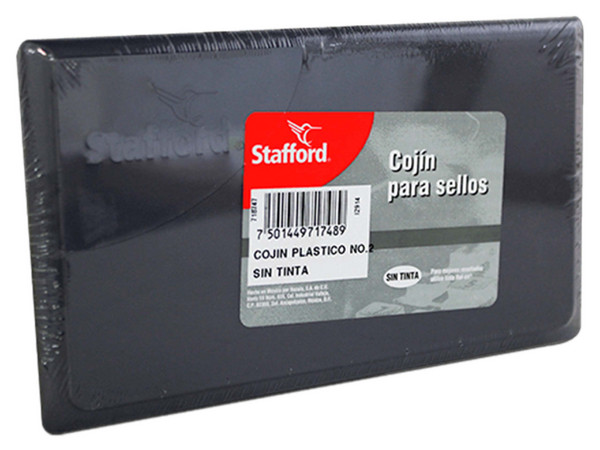 Cojín para Sellos Stafford COJ0012, Plástico, Sin Tinta