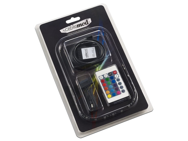 Kit de iluminación LED RGB CableMod WideBeam, Magnético, Tira de 30cm.