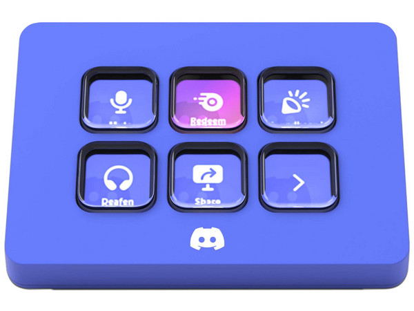 Teclado Elgato Stream Deck Mini Discord Edition, 6 Teclas LCD, USB 2.0, Color Azul.