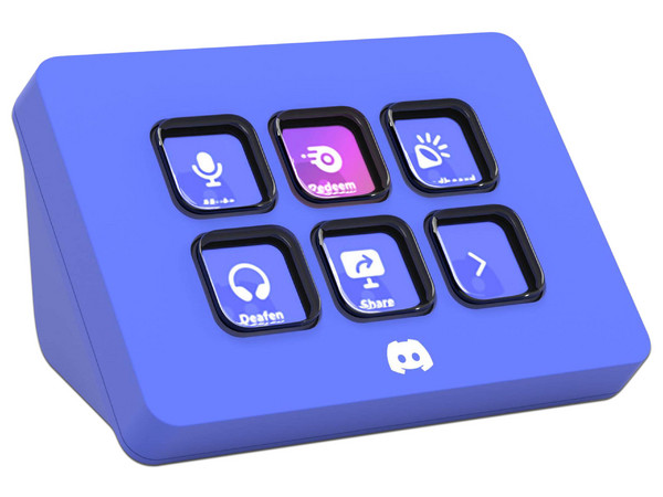 Teclado Elgato Stream Deck Mini Discord Edition, 6 Teclas LCD, USB 2.0, Color Azul.