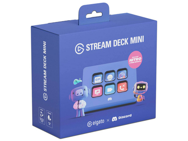 Teclado Elgato Stream Deck Mini Discord Edition, 6 Teclas LCD, USB 2.0, Color Azul.