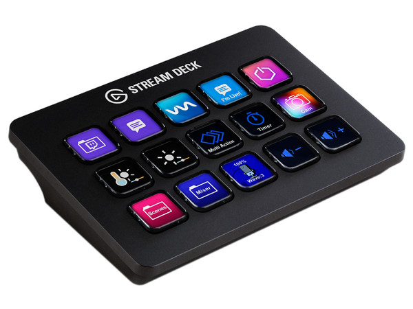 Controlador de Streaming Elgato Stream Deck MK.2, 15 teclas LCD, USB-C, compatible con Windows y MacOS.