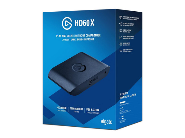Capturadora de Video Elgato HD60 X, 4K, USB. Color Negro.