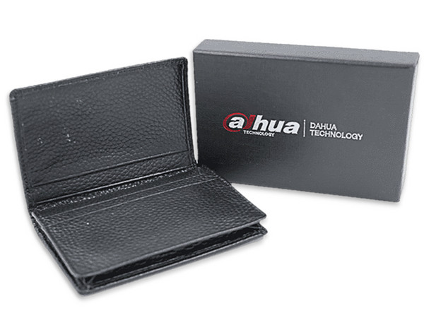 Porta Tarjetas DAHUA MATPRO036, Tipo Piel, Logo Dahua, Color Negro.