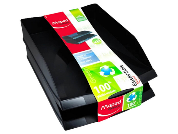 Charola Portadocumentos Maped, Color Negro.