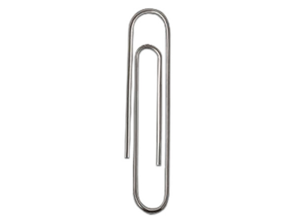 Clip Estándar Nextep Niquelado, #1, 32mm, caja con 10 unidades con 100 Clips c/u.