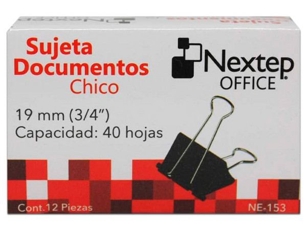 Sujeta Documentos Nextep Chico 19mm (3/4