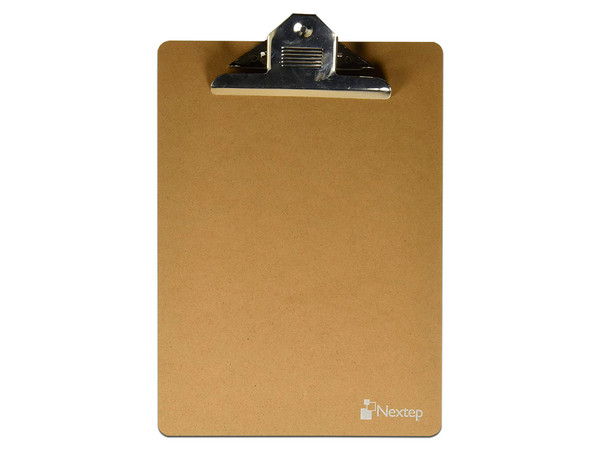 Tabla de madera con clip Nextep Tamaño Carta. Paquete con 6 piezas.