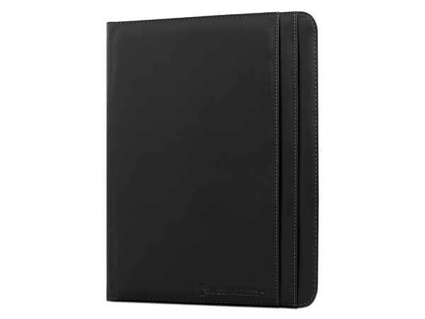 Portadocumentos Bifolio Ejecutivo SWISSMOBILITY NAIR, Con 2 compartimientos, Color Negro.