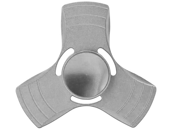 Fidget Spinner de 3 Puntas. Color Plata.
