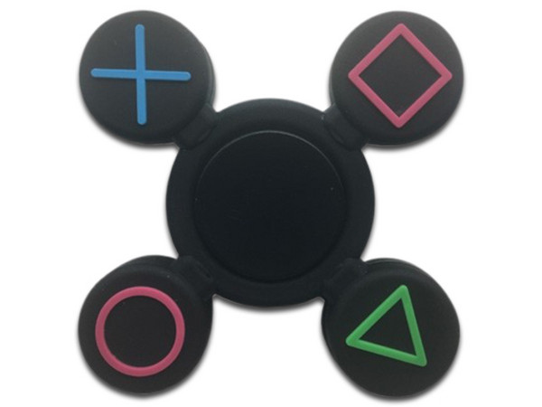Fidget Spinner Brobotix. Color Negro, diseño Control Videojuego.