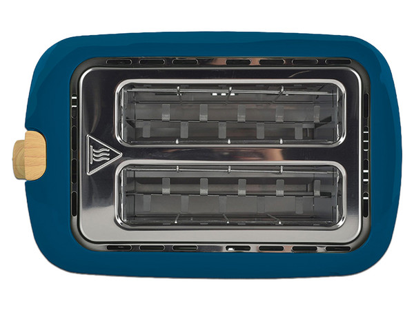 Tostadora Mirati MBT01 de 800W, 7 Niveles de Tostado, Color Azul.