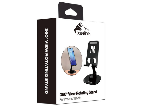 Soporte Baseline BOTHMNUSU013 universal para smartphone con rotación de 360 grados. Color Negro.
