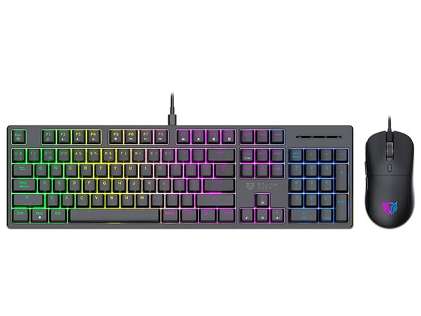 Kit Teclado y Mouse Gamer Balam Rush Fusion Vanguard CKG690 RGB, Alámbrico, USB Tipo A. Color Negro. (Versión en Español).