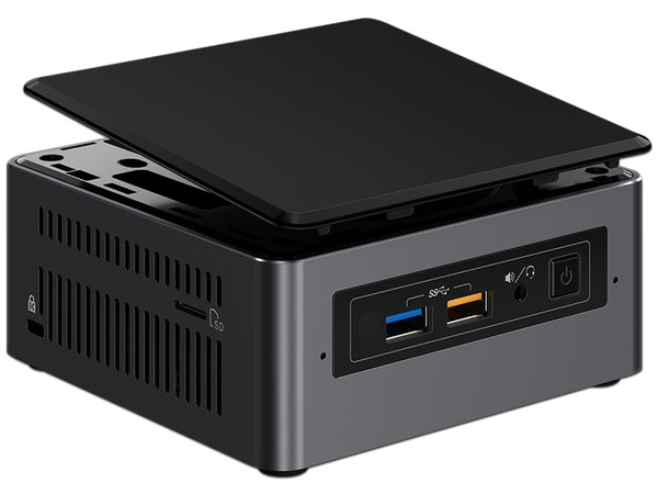 Mini Computadora Intel NUC Kit BOXNUC7I7BNH,
Procesador Intel Core i7-7567U (hasta 4.0 GHz),
Soporta hasta 32 GB SODIMM DDR4, Soporta D.D. de 2.5